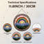 Panneau de vitrail 12 "H Rainbow Mountains-721415694