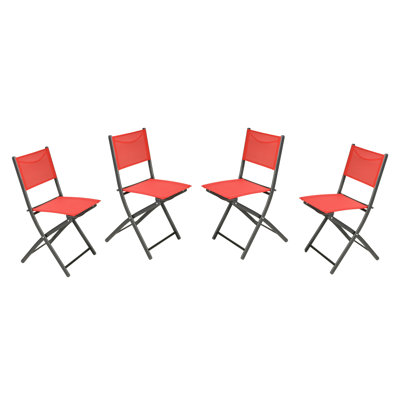 Bismask Commercial Outdoor Flex Comfort Folding Chair with Metal Frame by Lark Manor