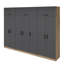 Elina 7 Door Manufactured Wood Wardrobe-99234204-99234201