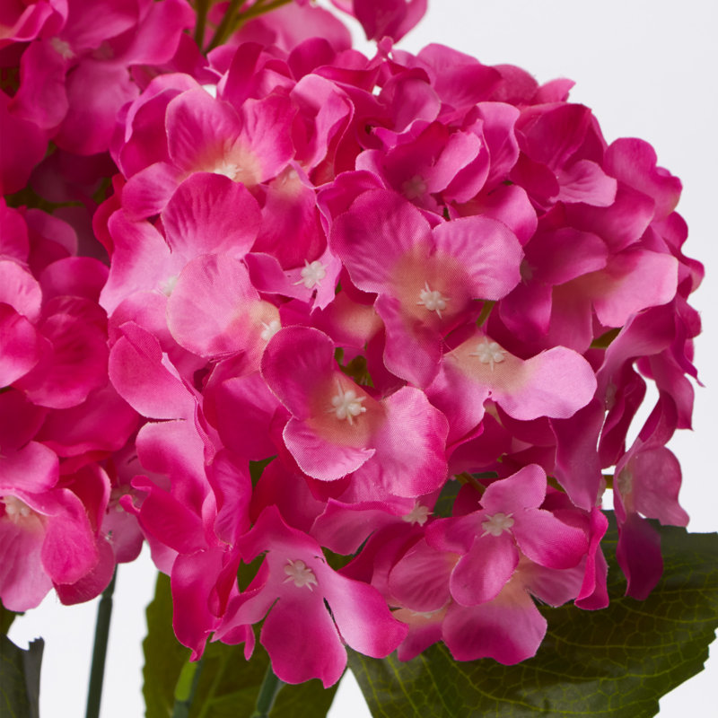 Tige d’hortensias artificielle, Fuchsia