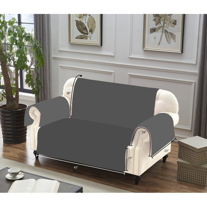 Reversible Natural Forest Creatures Loveseat Slipcover