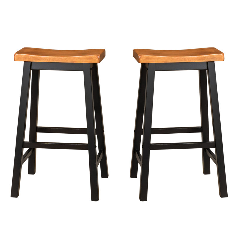 TABOURET SADDLE EN BOIS 29 po