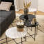 Side Table with Marble Top 42x45cm-163827435