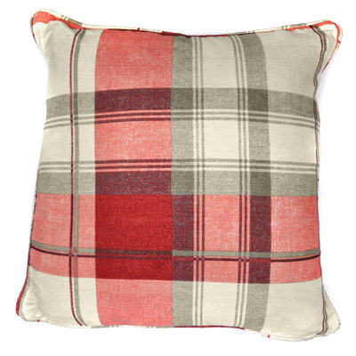 Plaid Square Cushion Cover