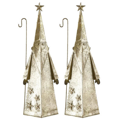 Décoration de père Noël 5,9 x 3 x 16,3 po, paquet de 2