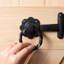 Hammer & Tongs - Rose Ring Gate Latch - W195mm - Black