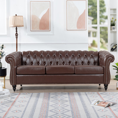 Luxurious PU Chesterfield Sofa For Ultimate Comfort And Style