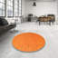 Tapis de zone orange contemporaine-1844539517