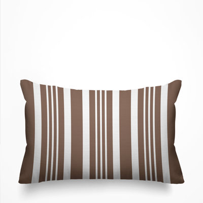 Healthcliff Striped Outdoor Reversible Throw Pillow