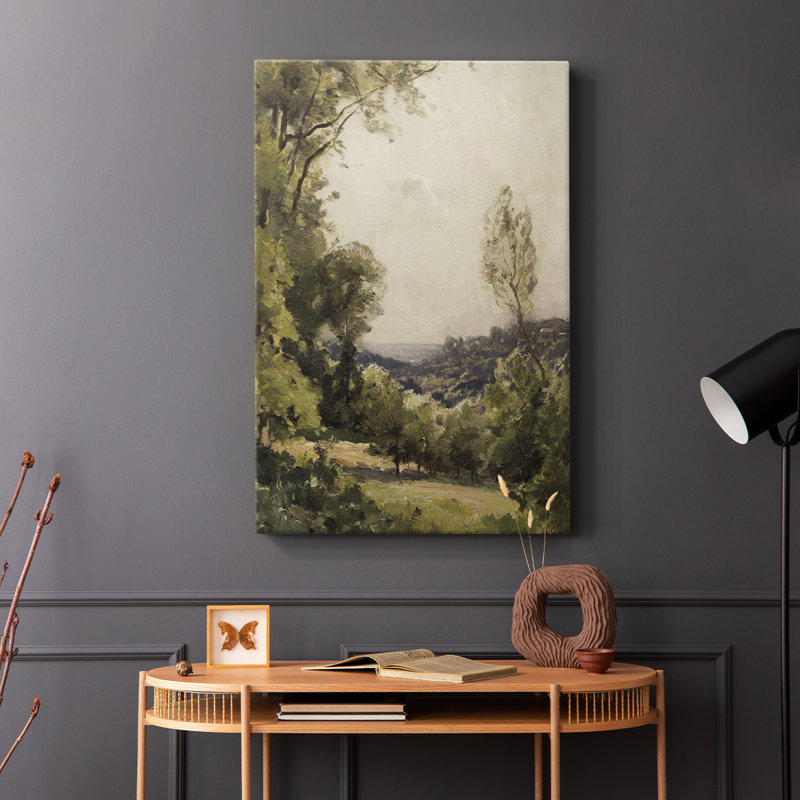 Paysage rétro CCXL III - galerie Cavas, H 48 po x l 32 po