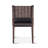 18 " H Linen and Genuine Leather Upholstered Side Chair-412354411