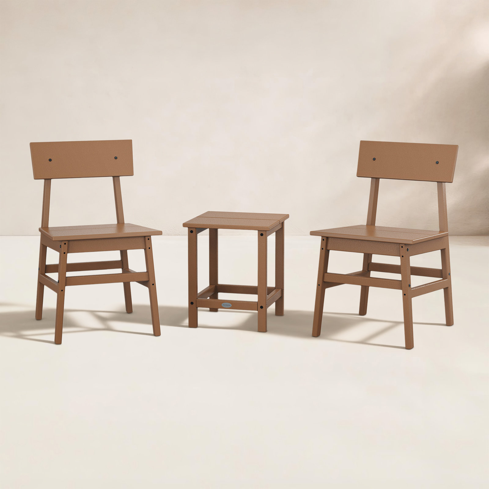 POLYWOOD® 2-Person Patio Seating Group, Teak