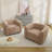 35" W Upholstered Swivel Barrel Chairs-1735933307