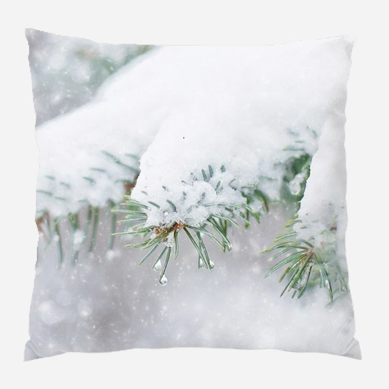  Coussin décoratif intérieur / extérieur Snow In Pine Tree