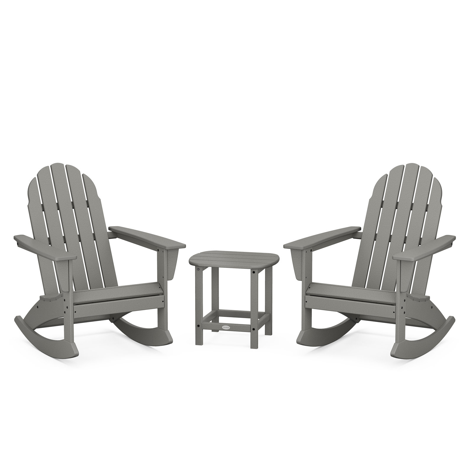 POLYWOOD® Vineyard 2-Person Patio Seating Group, Slate Gray