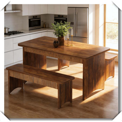 Ensemble de table de salle à manger polyvalente 3 pièces