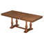 Ensemble de salle à manger extensible en bois massif 7 pièces (58"-76") avec 6 chaises rembourrées à dossier ovale