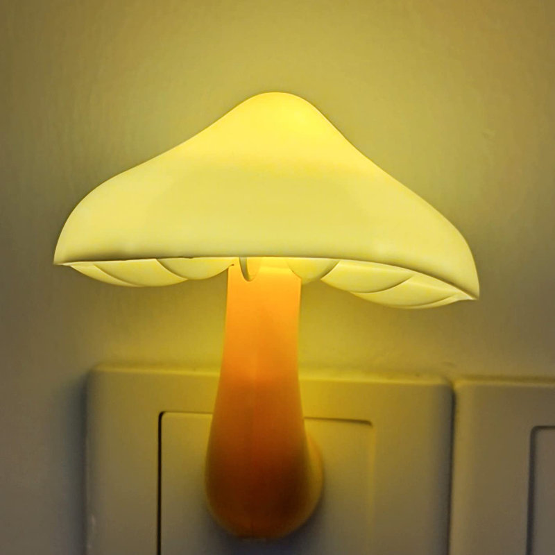 Lampe murale à capteur à DEL avec veilleuse, veilleuse à économie d'énergie, champignon dans le couloir, blanc chaud