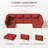 Wynee Outdoor Cushions Set 5" Outdoor Furniture Replacement Cushions Patio Furniture Cushions And Sectional Cushions-1514473304-1536625408-1536625411