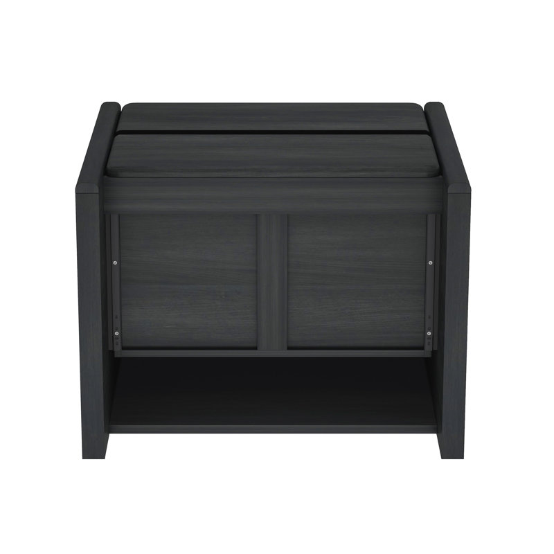 Table de chevet 24 po Linda gris anthracite Linda, Gris anthracite
