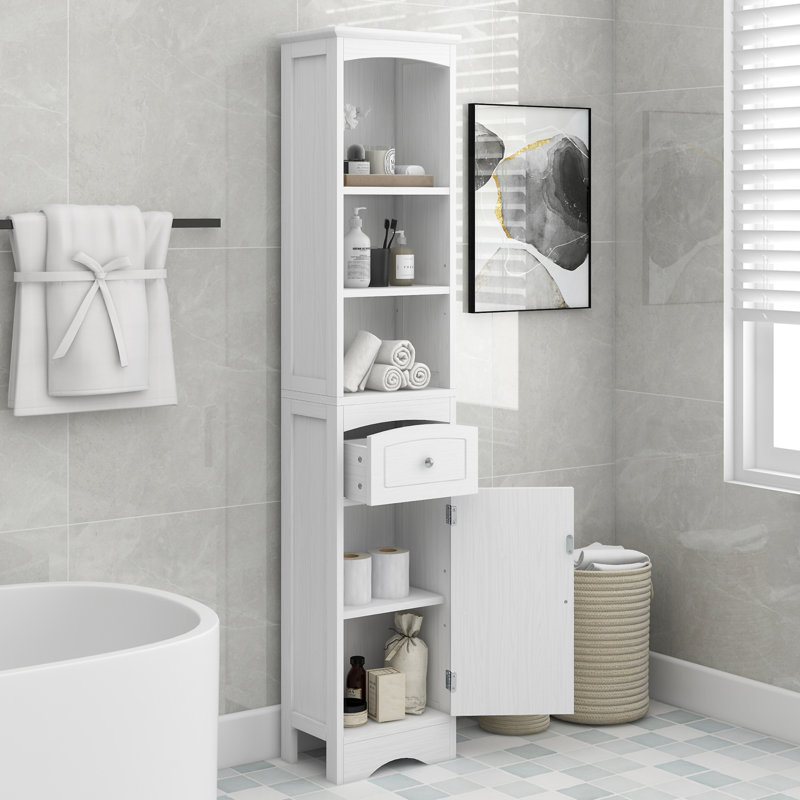 Grande armoire de salle de bain, Blanc