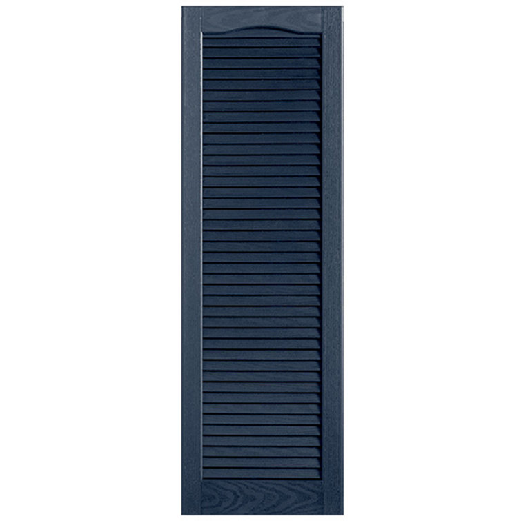 Cathedral Top Full-style Open Louvre Shutters Pair