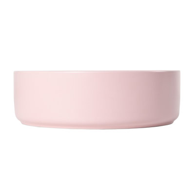 Pink Ceramic Bathroom Basin - Vessel Art Sink, 15.53In15.53In4.65In, Ceramic, Easy To Clean Surface Sink In Artistic Basin, 15.7"X15.7"X4.7", Keep And Maintained
