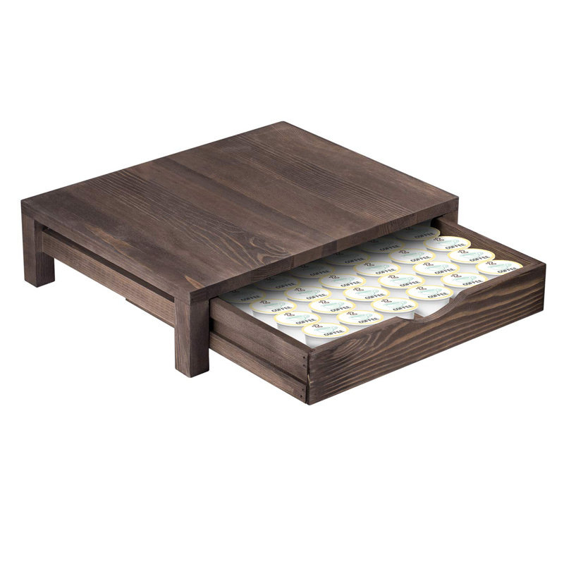Haitral 36 Pod Coffee Pod Storage, Dark Brown