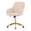 Fauteuil de bureau réglable, chambre à coucher à domicile, fauteuil pivotant ergonomique, siège à dossier, confortable pour les longues séances-124876029