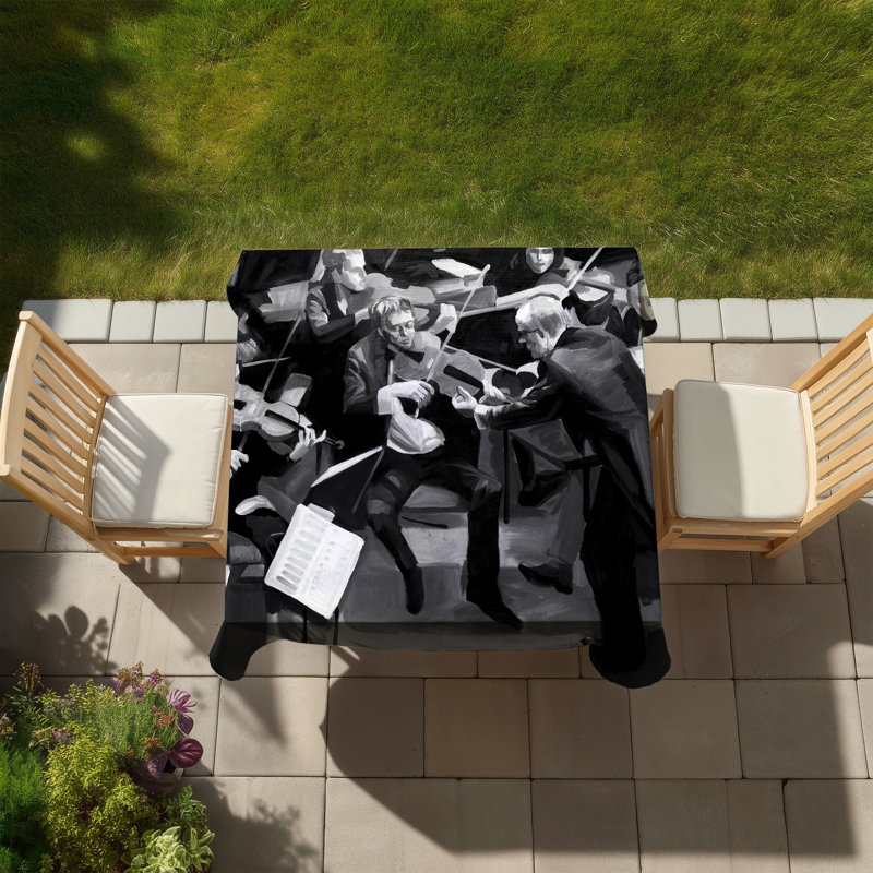 Symphony Orchestra Tablecloth | Contemporary Man Cave Decor