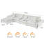 Canapé modulaire en L avec repose-pieds-35361462