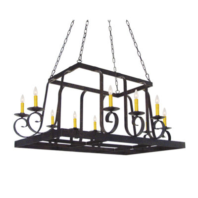 Metal Handcrafted Rectangle Hanging Pot Rack