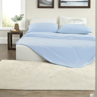 Lightweight Cooling Bedding Set, Nylon Material, Ice Blue, 60x90 Inches