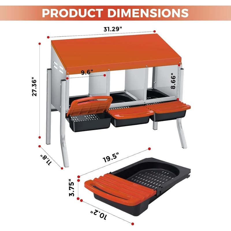 Nesting Boxes, Orange
