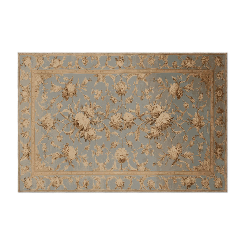 Tapis d'intérieur et d'extérieur gris français, Rectangle 5 pi x 7 pi