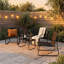 Garden Furniture Set, Metal Frame Patio Conversation Set With Loveseat-124606935