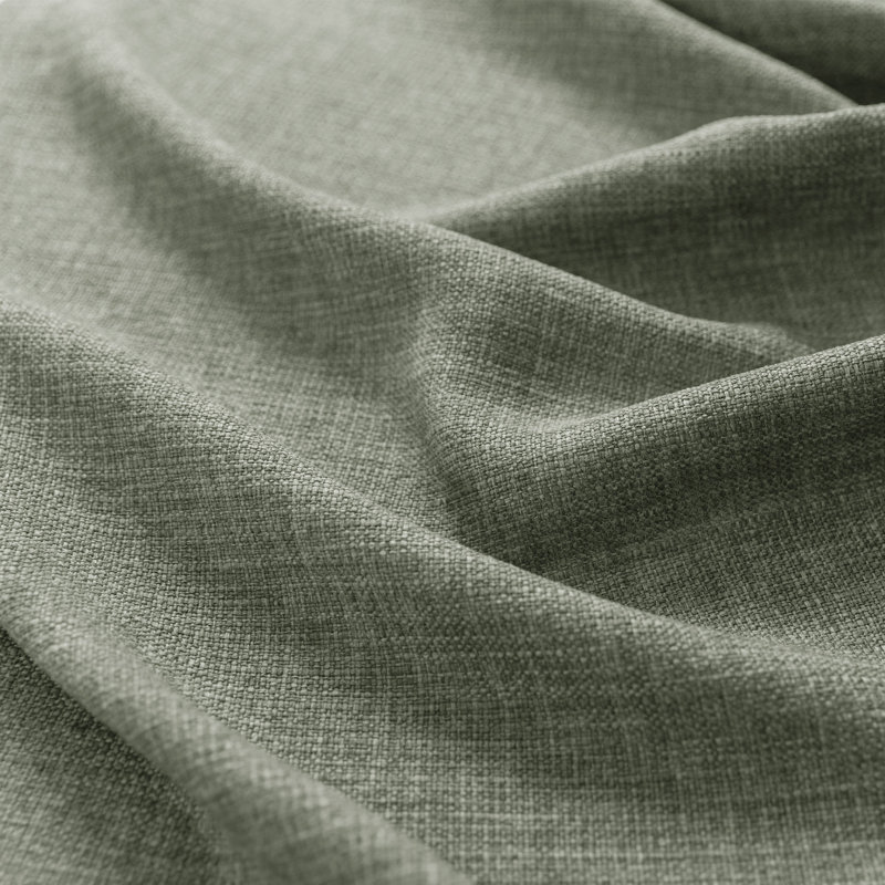 Linen Look Semi-Sheer Back Tab Curtain Pair, 52" W x 84" L, Sage