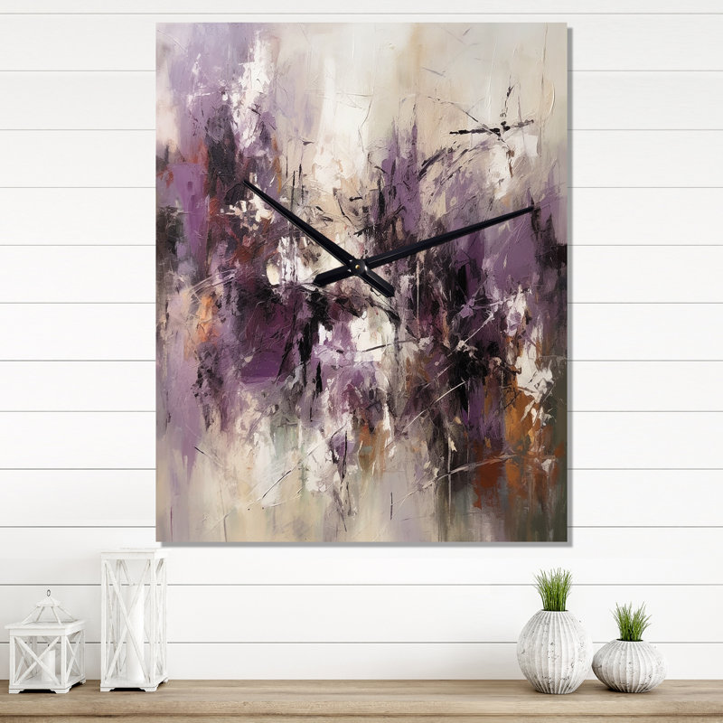 Jakelyne - Horloge murale moderne Mid-Century, H 28 po x l 12 po x P 1 po