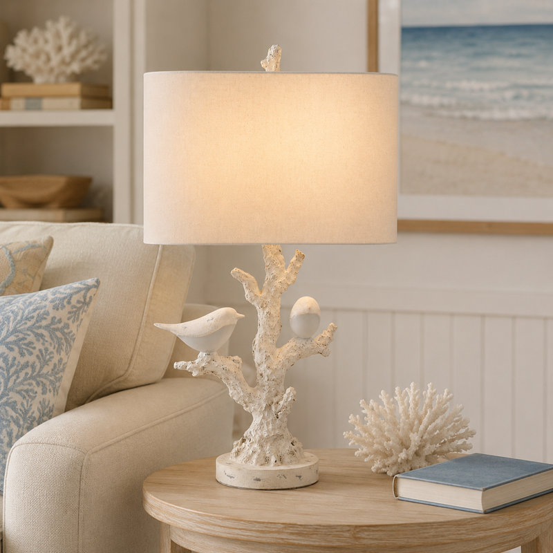 Lampe de table avec branches 29,25 "avec veilleuse intégrée