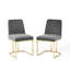 Chaise d'appoint en velours Amplifier-1918960143