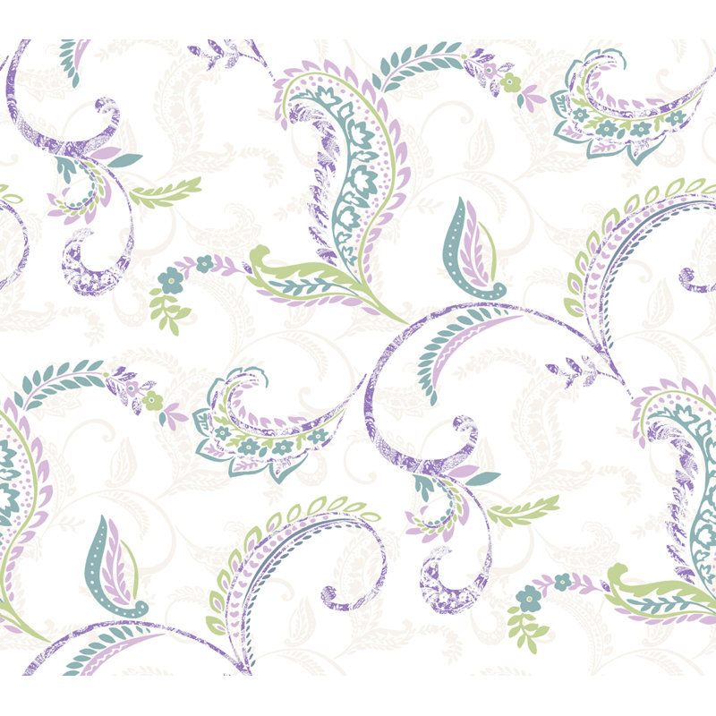 Rouleau de papier peint 27 pi x 27 po Granli, Lilas