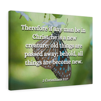 New Creature 2 Corinthians 5:17 - Wrapped Canvas Print