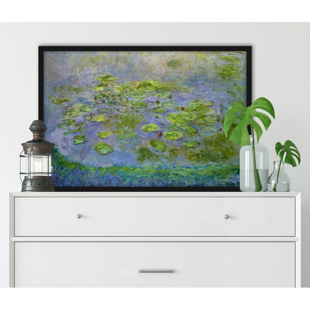 Gerahmter Kunstdruck Water Lilies VI von Claude Monet