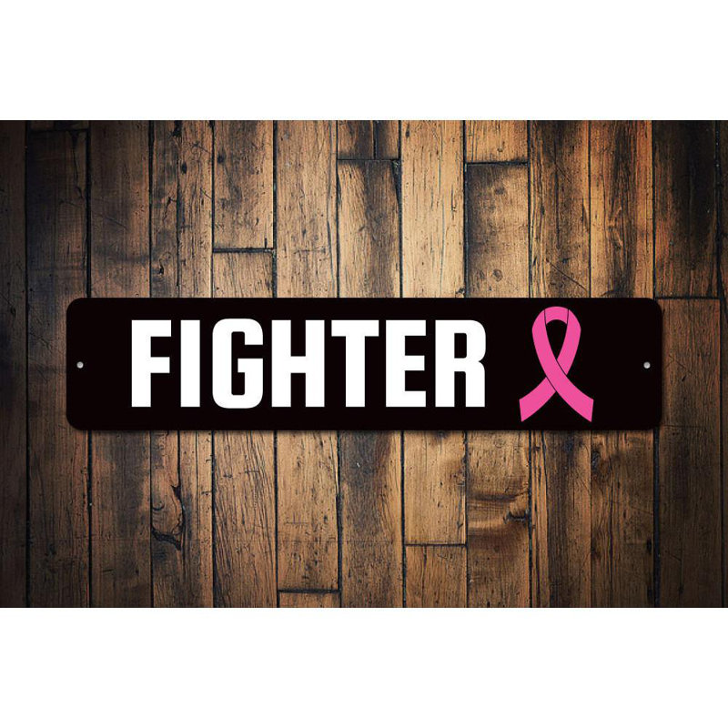 Plaque en aluminium Fighter, H 4 po x l 18 po x P 0,04 po