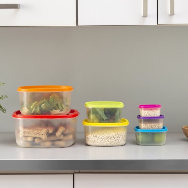 Rebrilliant Bluxome 7 Container Food Storage Set & Reviews | Wayfair