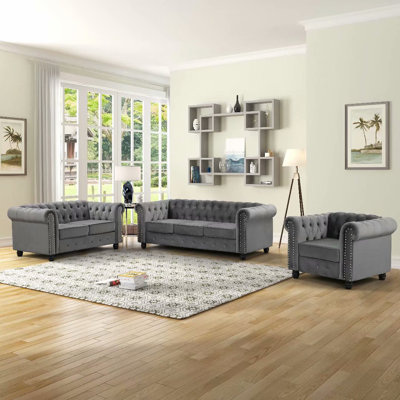 Agisilaos 3 - Piece Living Room Set