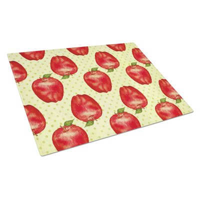 Planche à découper en verre trempé et coussin caroline