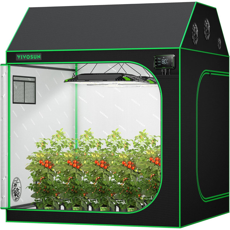 Tente pour plantes d’intérieur en cube toit, H 72 po x l 60 po x P 60 po