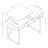 Lalma Adjustable Metal Base Writing Desk with Power Outlet