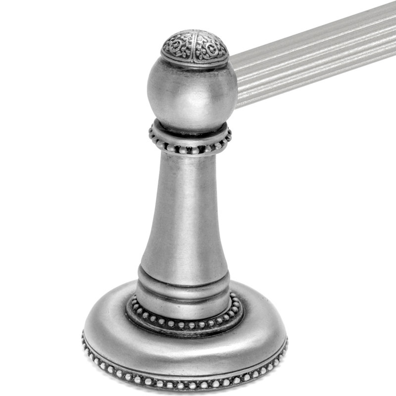 Millennium 36 inches c.c. {approximately} towel bar with 5/8 reeded center in Chalice, 2.5" H x 18.25" W x 4" D, Satin